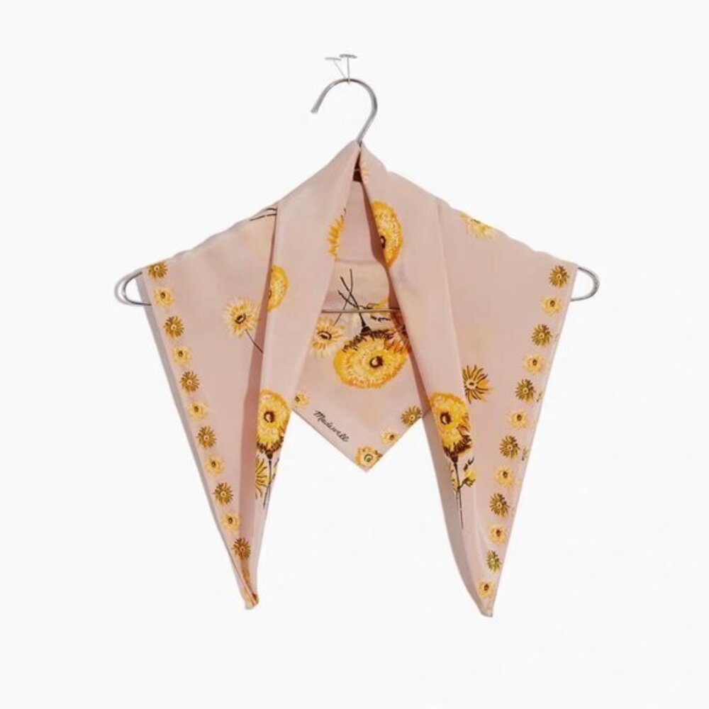 NWOT Madewell Silk Bandana Cream